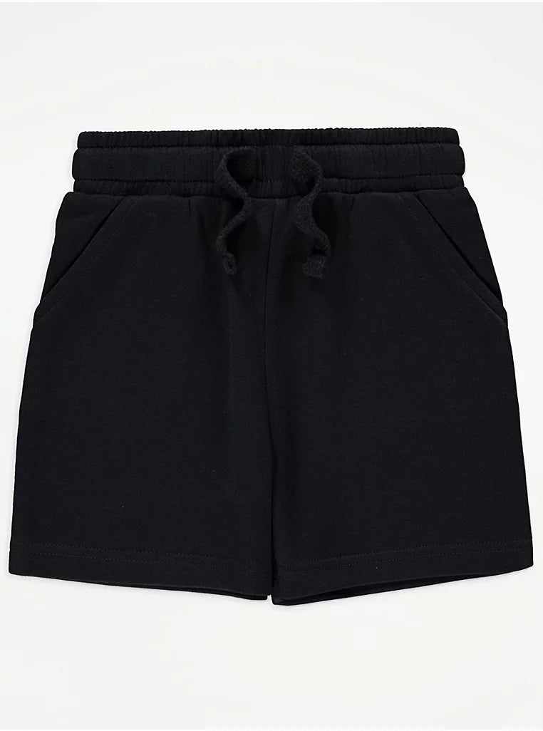 George Kids Black Jogger Shorts