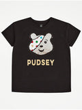 George Pudsey Reversible Sequin T-Shirt – Black
