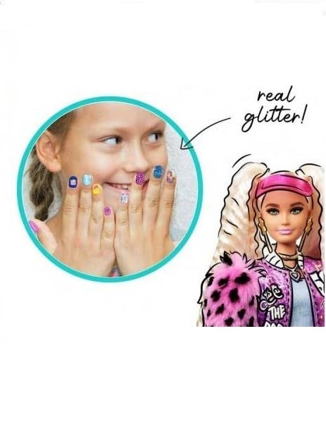 Barbie Extra Press-On Nails – 24 Pack (Pink Collection)