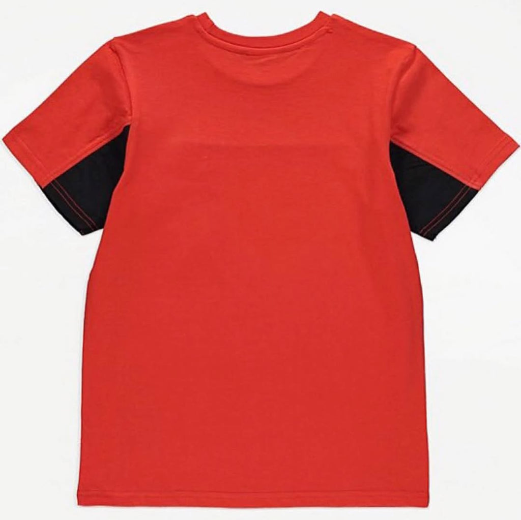 George Boys Matching Set – Red & Black