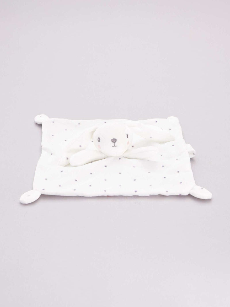 Kiabi Baby Bear Comforter – White Star Print