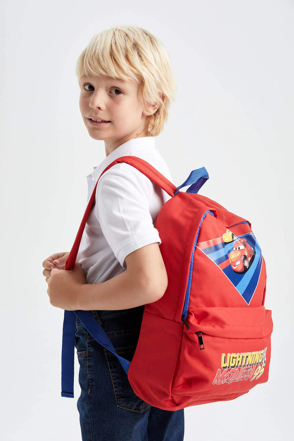 LC Waikiki Disney Cars Lightning McQueen Kids’ Backpack – Red