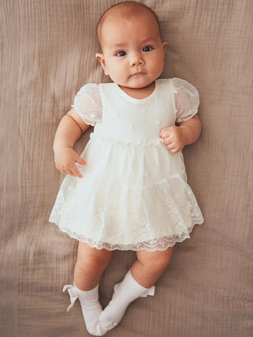H&M Lace Bodysuit Dress – Ivory