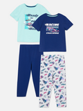 Primark Racing Cars Short Sleeve Pyjamas – 2 Pack