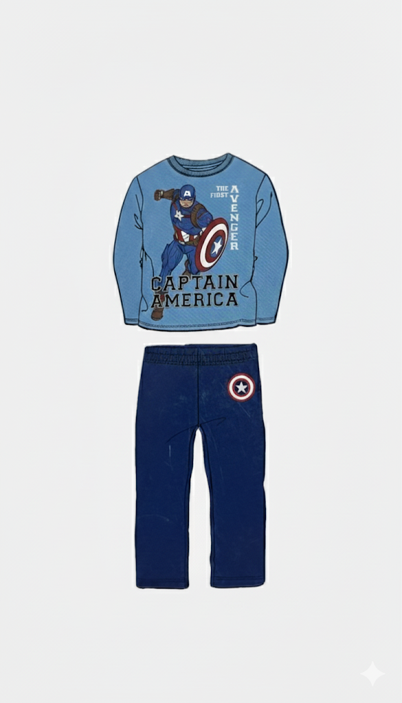 Marvel Avengers Captain America Kids Pyjama Set