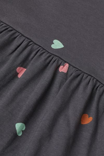 H&M Girls Heart Print Jersey Dress