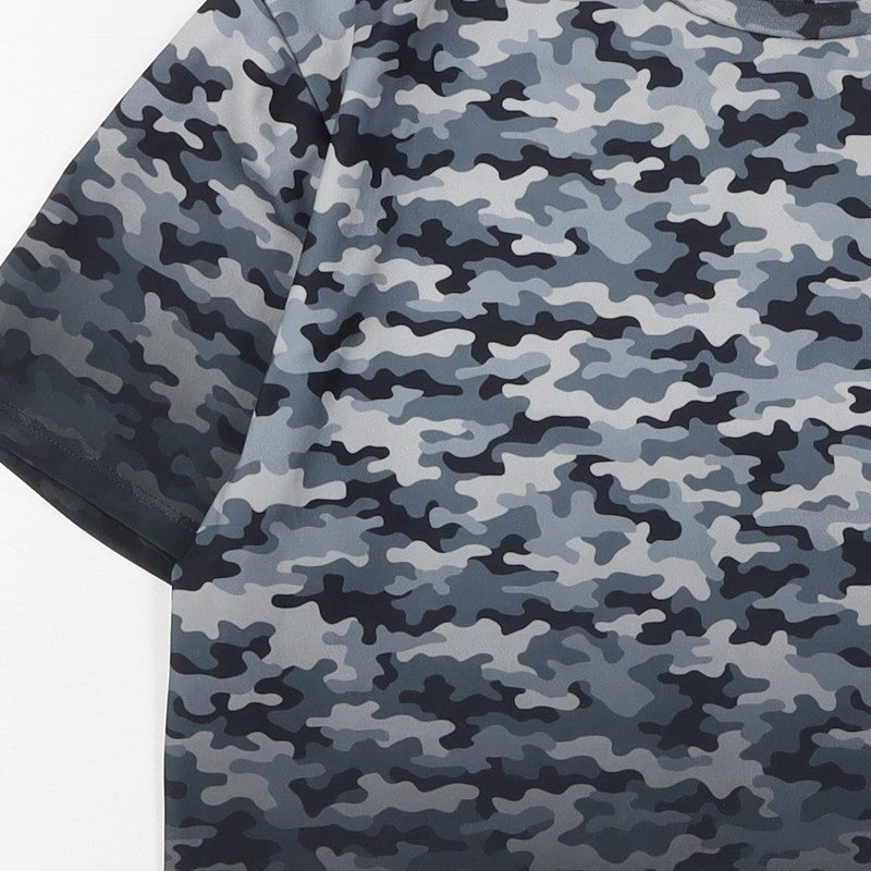 Holyfield Girls’ Grey Camouflage T-Shirt