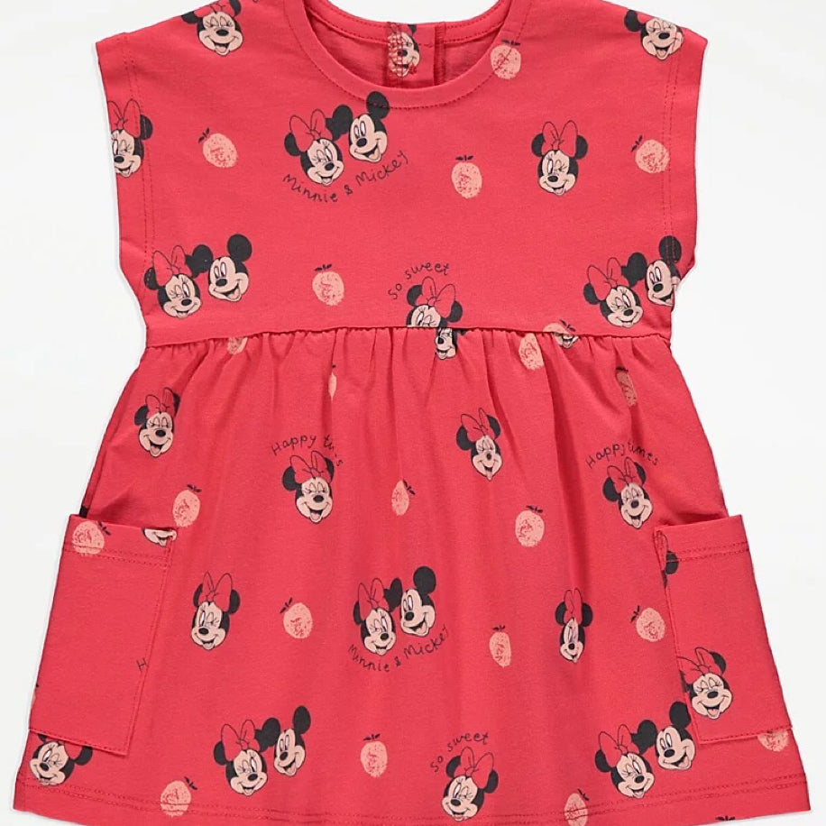 George Baby Disney Minnie & Mickey Pocket Dress