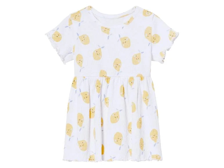 Lupilu Baby Lemon Print Ribbed Dress