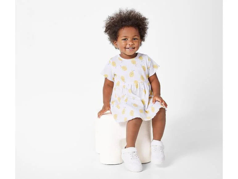 Lupilu Baby Lemon Print Ribbed Dress