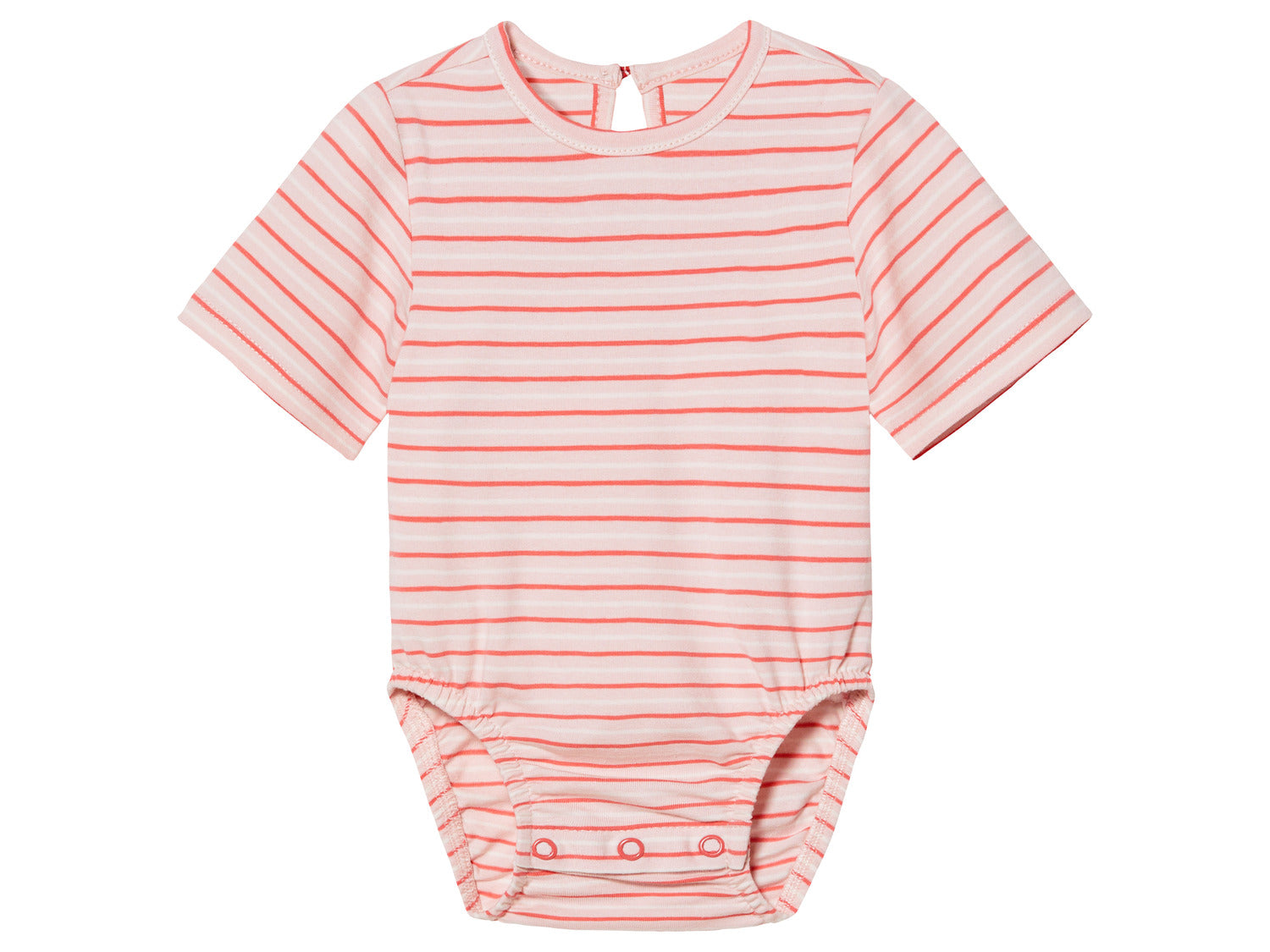 Kuniboo Baby Denim Pinafore Dress & Striped Bodysuit Set