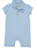 Me & Henry Baby Polo Romper – Sky Blue