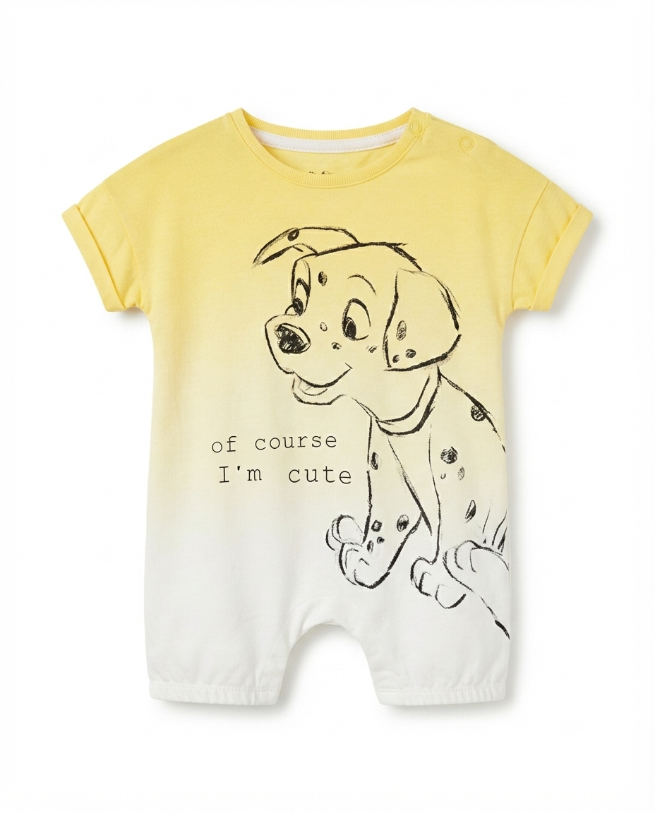 George Baby Disney 101 Dalmatians Romper – Yellow