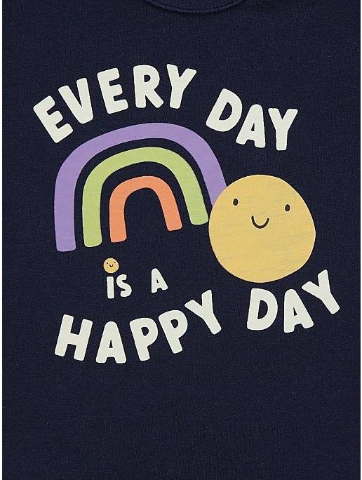 George Baby 3-Pack Happy Day Short Sleeve Rompers
