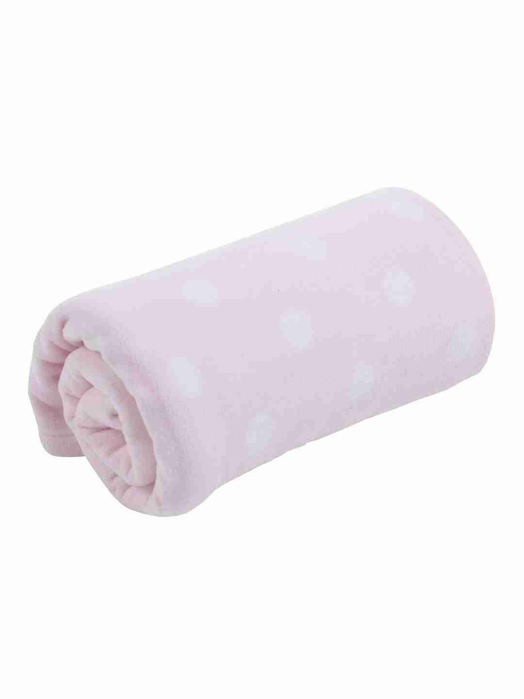Mothercare Moses Basket & Pram Fleece Baby Blanket – Pink (70 × 90 cm)