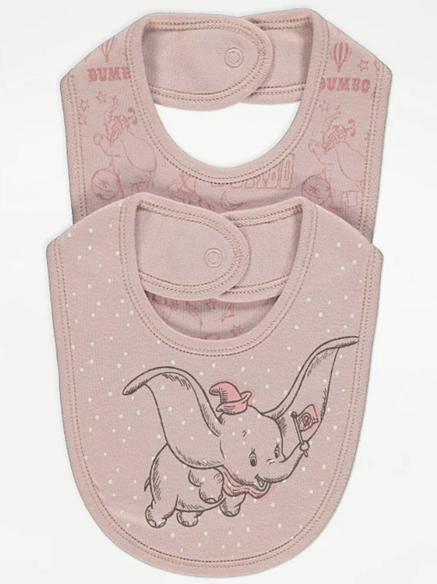 George Disney Dumbo Baby Bibs – 2 Pack