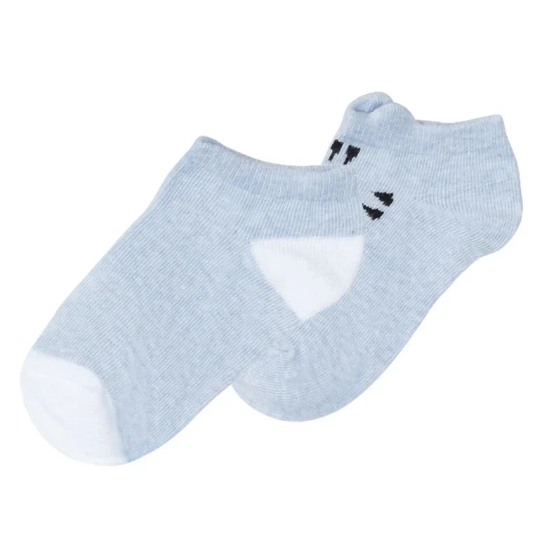 Lupilu Boys Cotton Ankle Socks – Variety 2 Pack | Banana, Dog, Stars & Plain