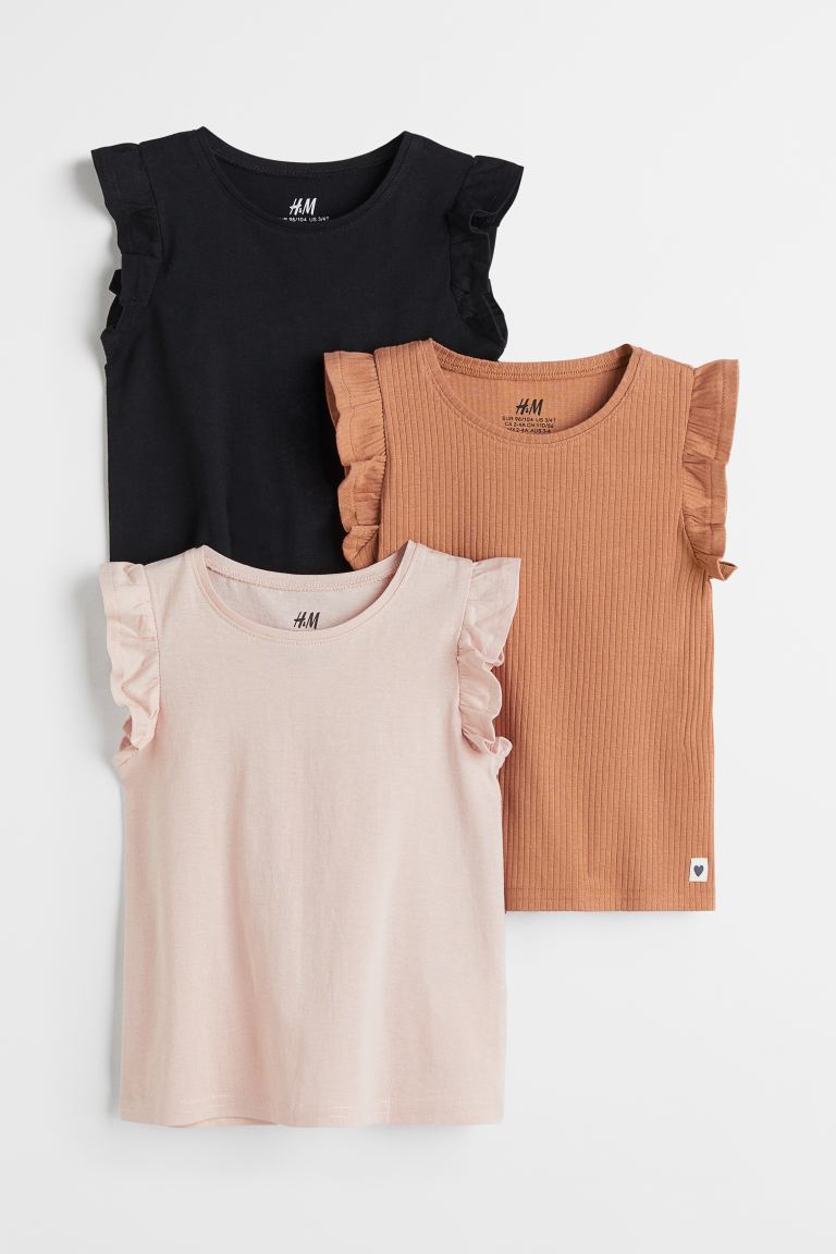 H&M Girls Flutter Sleeve Top