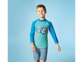 Kids Long Sleeve UV Swim Top – Aqua & Blue