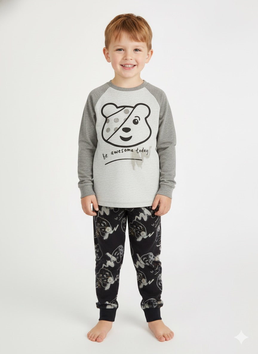 Children in Need Pudsey Grey Pyjamas Set – Unisex