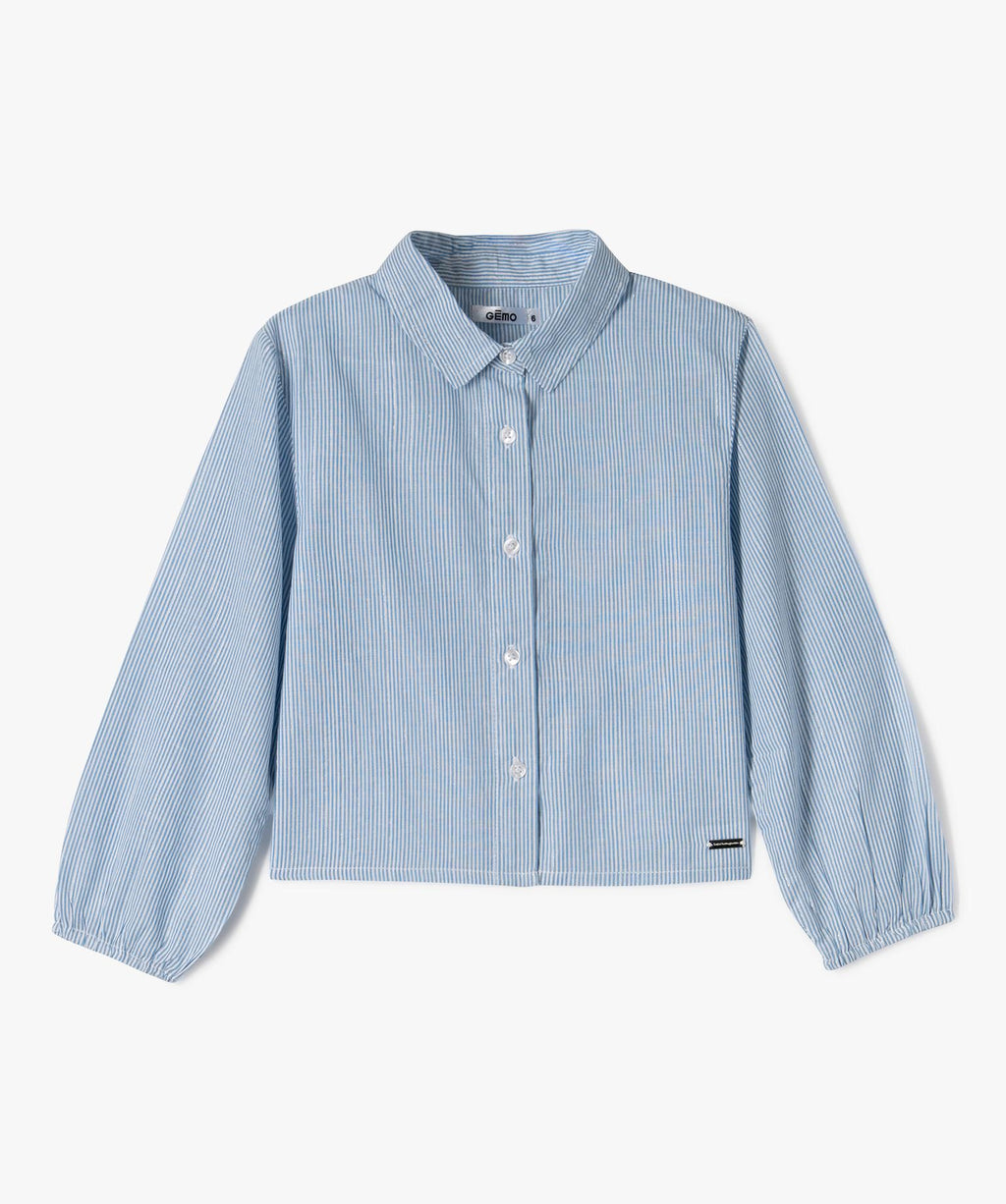 Gemo Classic Blue Shirt & Denim Set – Kids Outfit