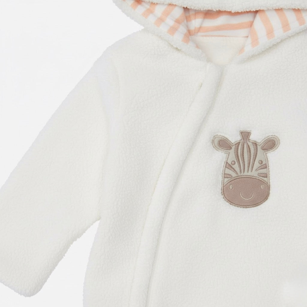 Baby Plush Winter Jumpsuit – Beige / Cream