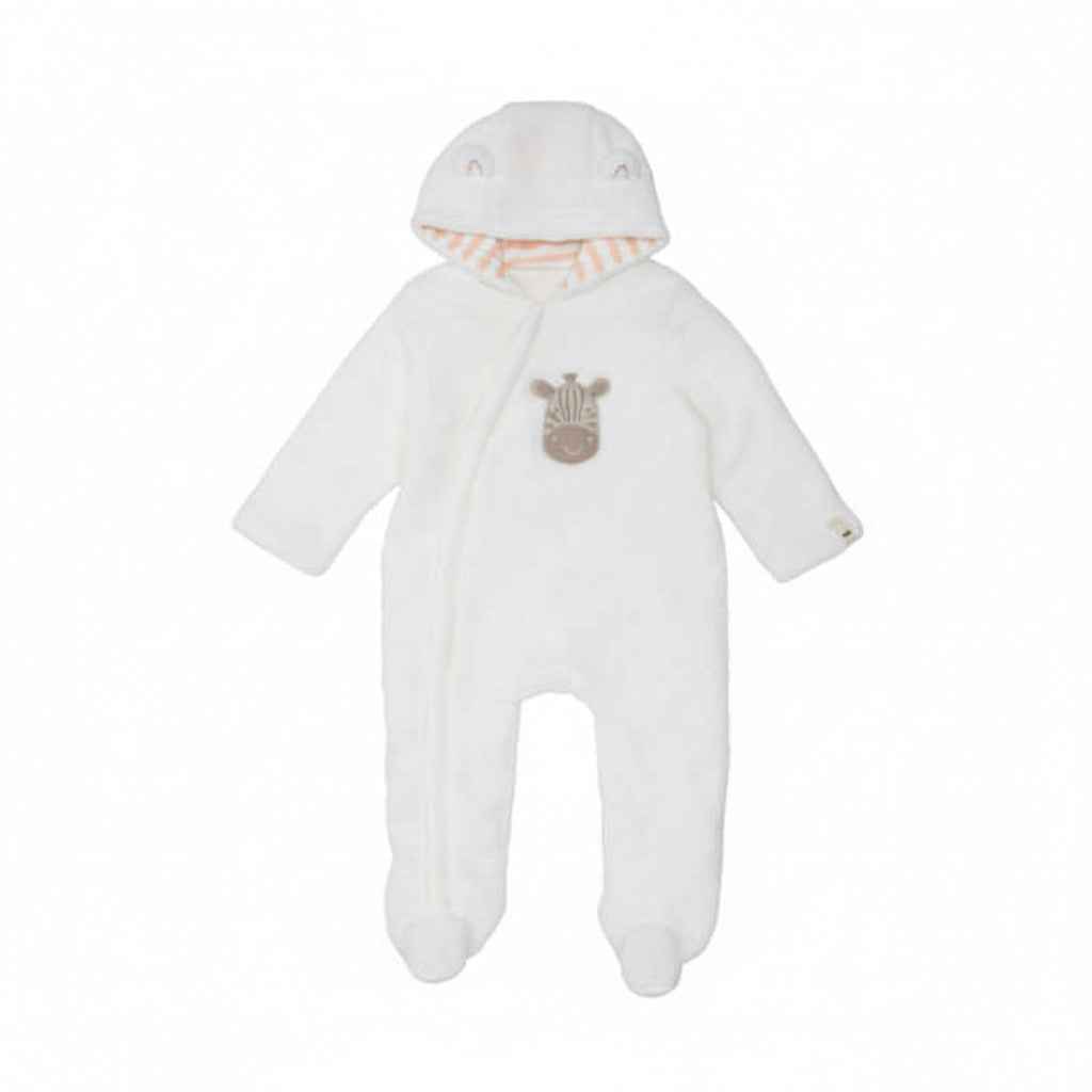 Baby Plush Winter Jumpsuit – Beige / Cream