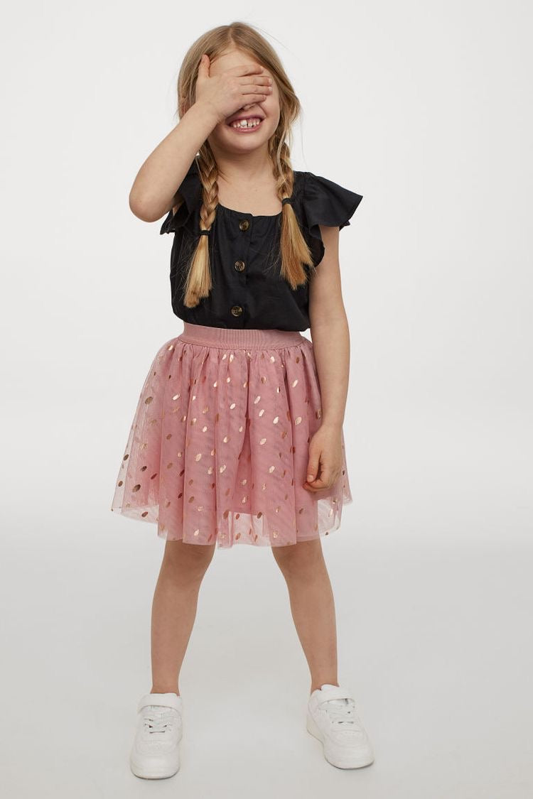 Layered Tulle with shimmer dots skirt