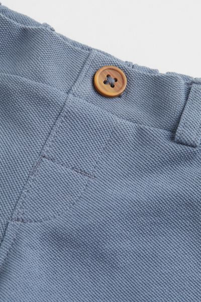 H&M Polo Shirt & Shorts Set – Mint & Blue