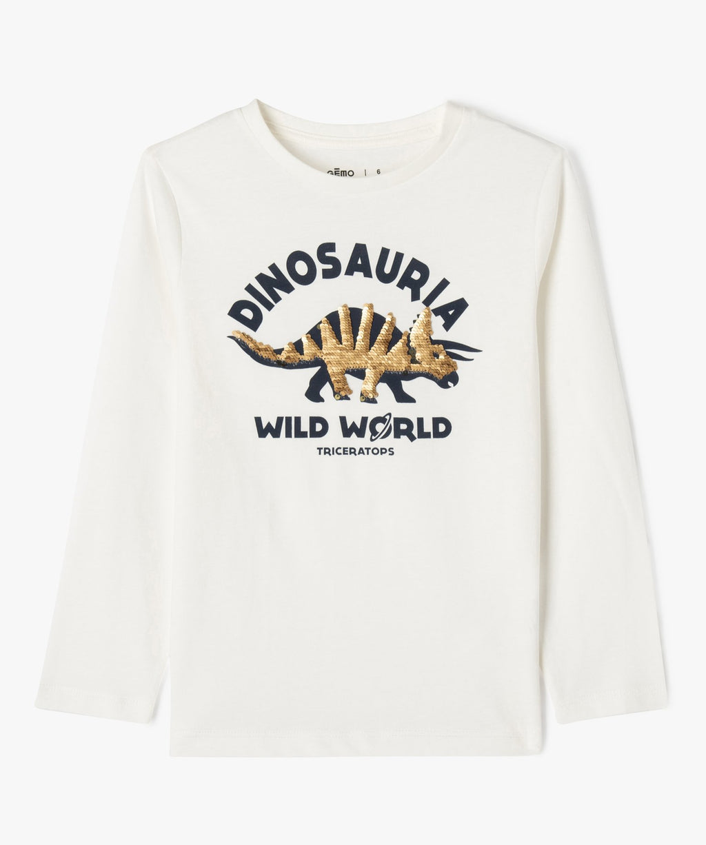 Baby Boys Dinosaur Print Long Sleeve T-Shirt – GÉMO