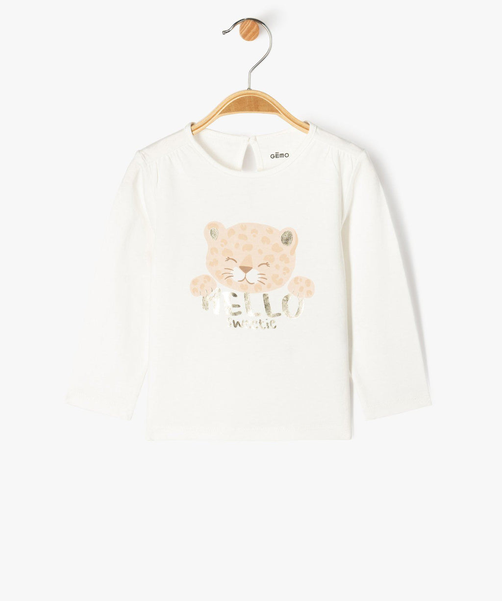 Baby Girls Leopard Print Long Sleeve T-Shirt – GÉMO
