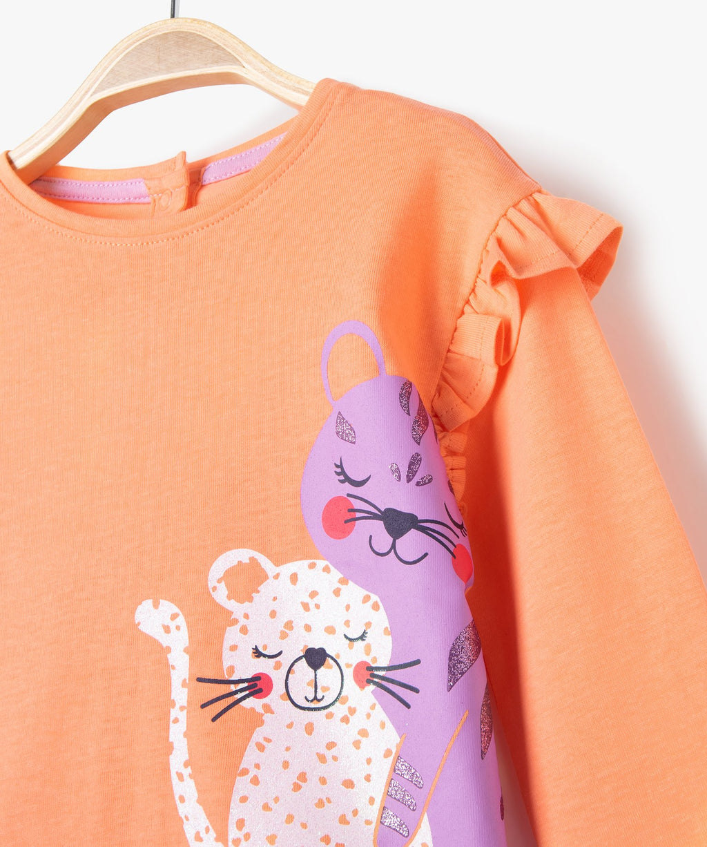 Baby Girls Long Sleeve Ruffle T-Shirt – GÉMO