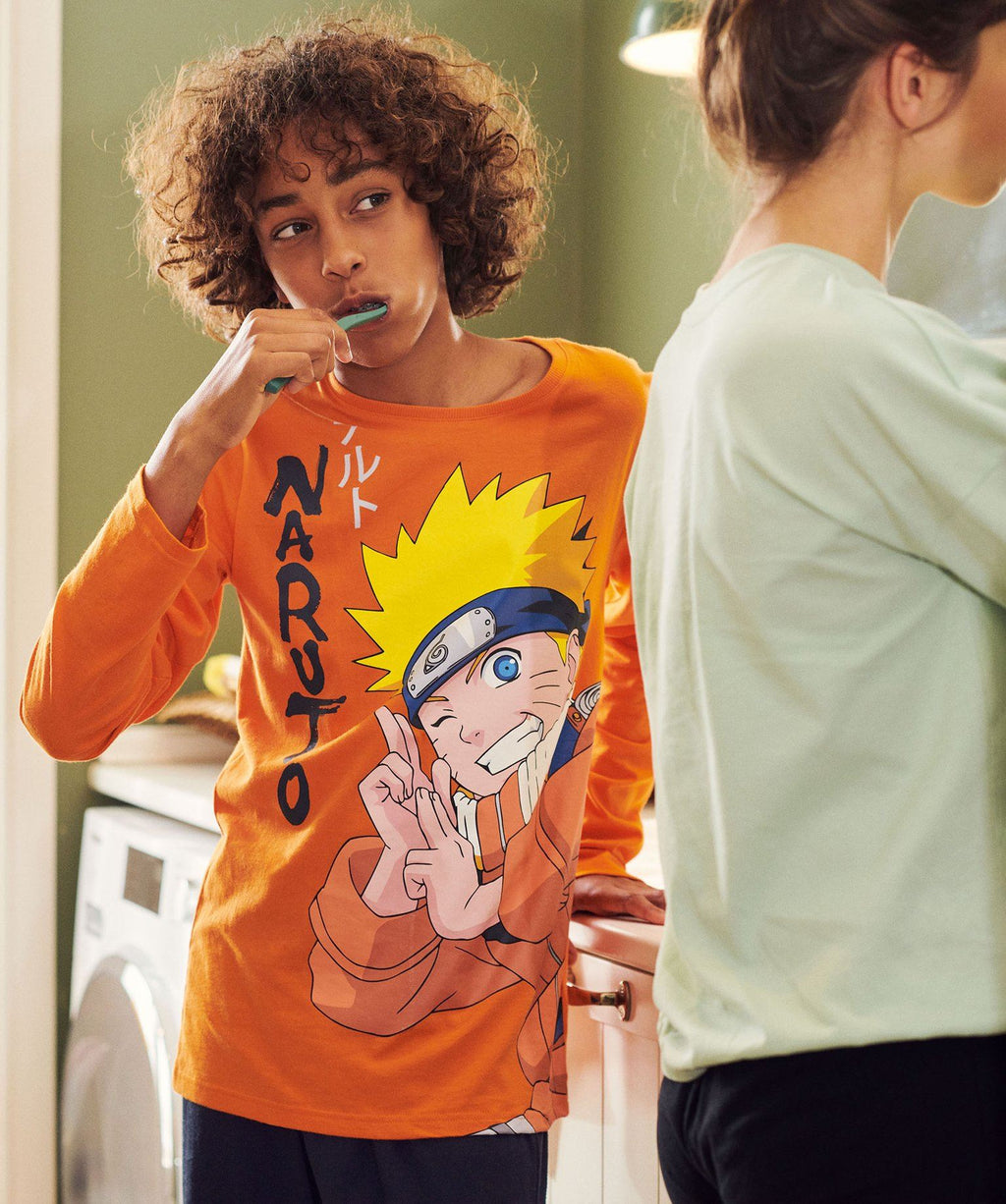 Boys Naruto Long Sleeve T-Shirt – Orange