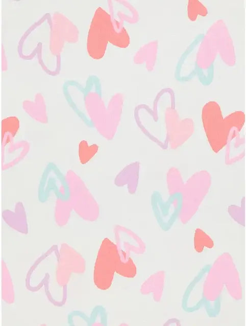 George Girls Heart Print Pyjama Set