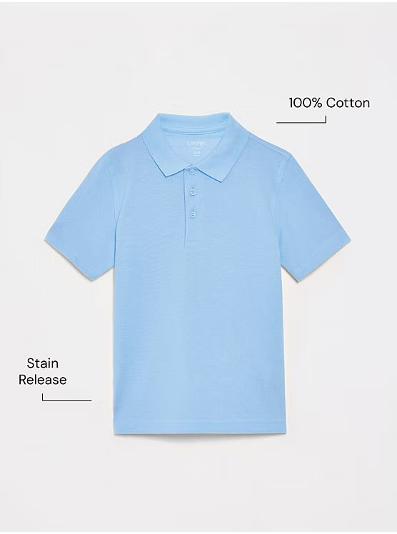 George Kids Regular Fit School Polo Shirt – Lasting Colour