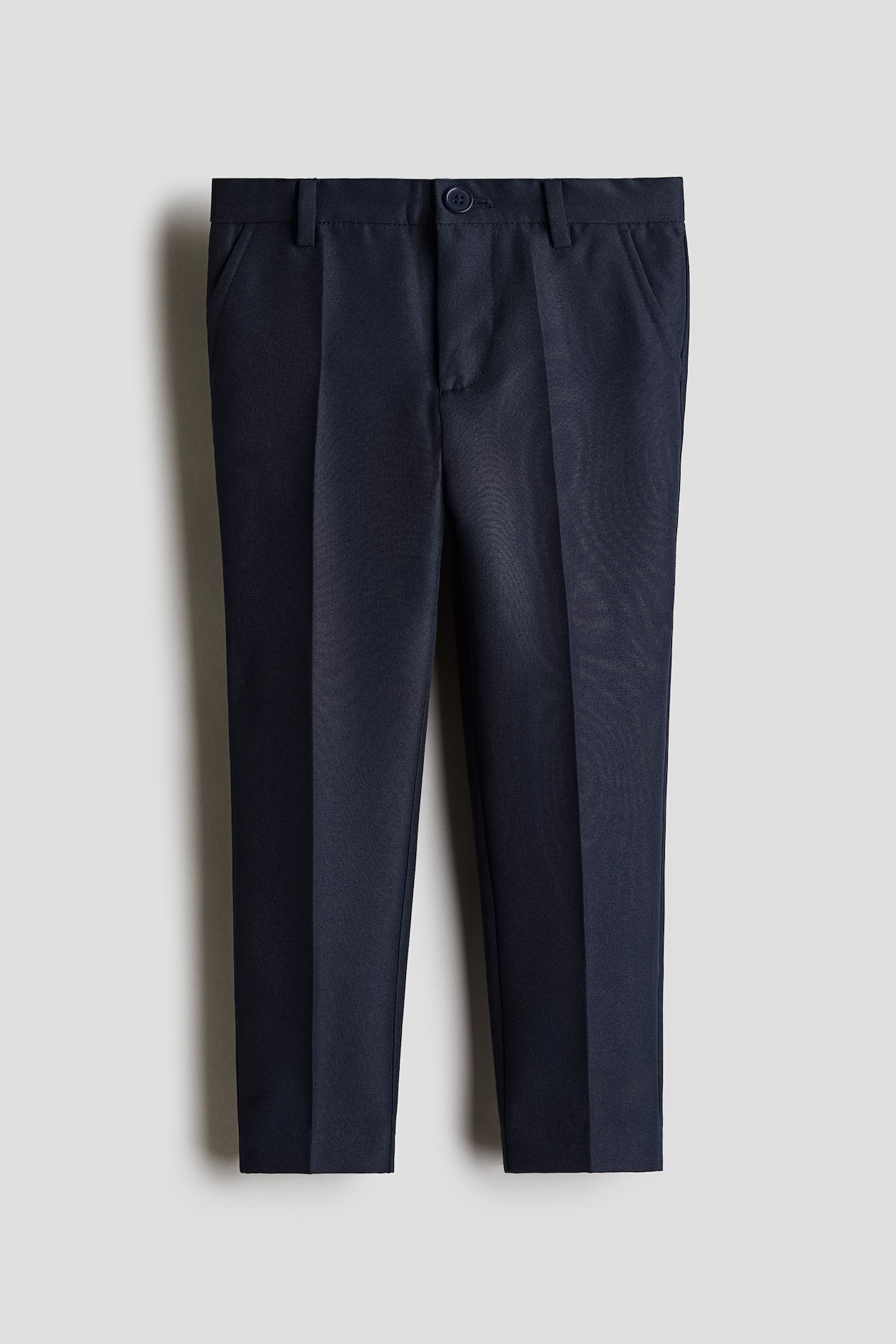 H&M Boys Navy Tailored Suit Trousers – Formal Woven Pants