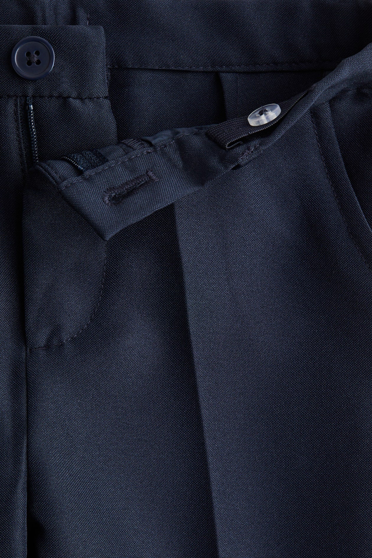 H&M Boys Navy Tailored Suit Trousers – Formal Woven Pants