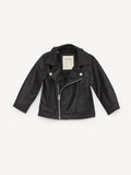 Baby Boys’ Faux Leather Jacket – BlacK