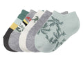 Lupilu Boys Cotton Ankle Socks – 5 Pack | Dino & Tropical Print