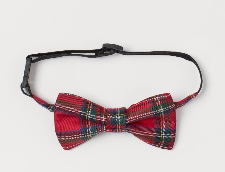 Kids Adjustable Bow Tie – Red Tartan