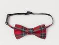 Kids Adjustable Bow Tie – Red Tartan