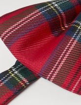 Kids Adjustable Bow Tie – Red Tartan