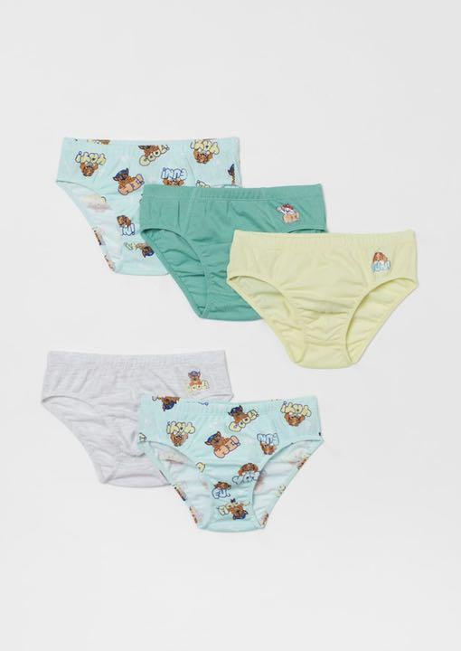 H&M Boys Cotton Briefs – 5 Pack – Character Print