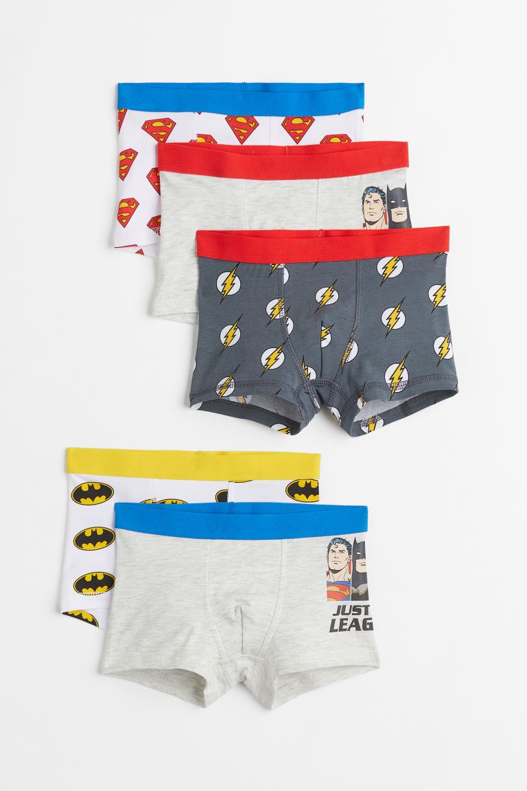 H&M Justice League Cotton Trunks – 5 Pack