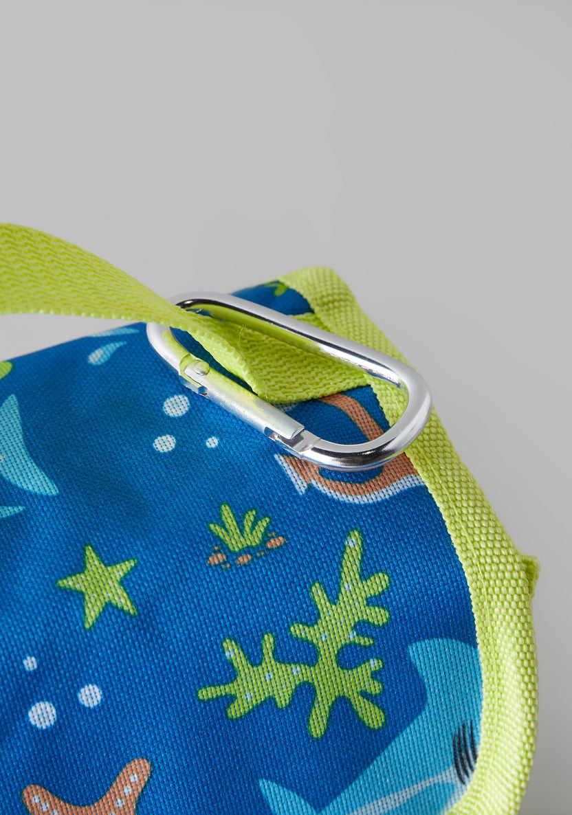 Juniors Shark Print Kids Backpack Set – Blue