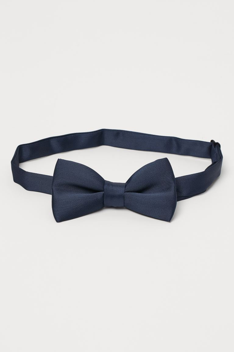 H&M Boys Adjustable Navy Bow Tie – Formal Occasion Accessory