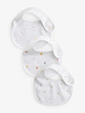 White Animal Baby Bibs – 3 Pack (Cotton)