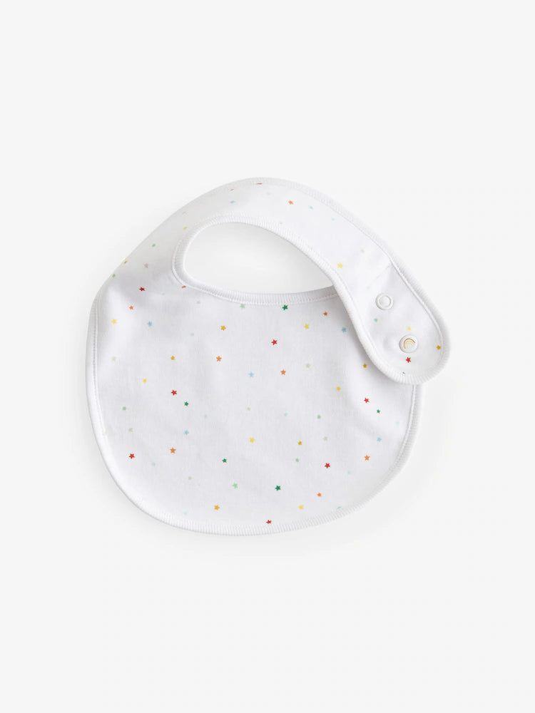White Animal Baby Bibs – 3 Pack (Cotton)