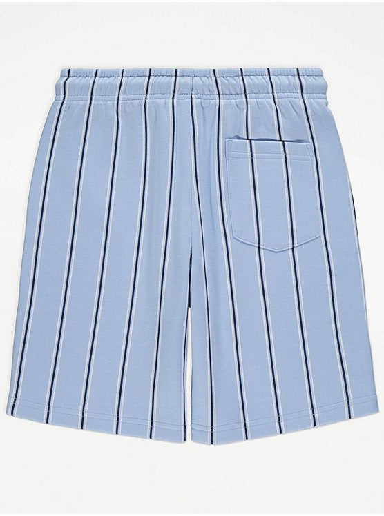 George Kids Blue Striped T-Shirt & Shorts Set