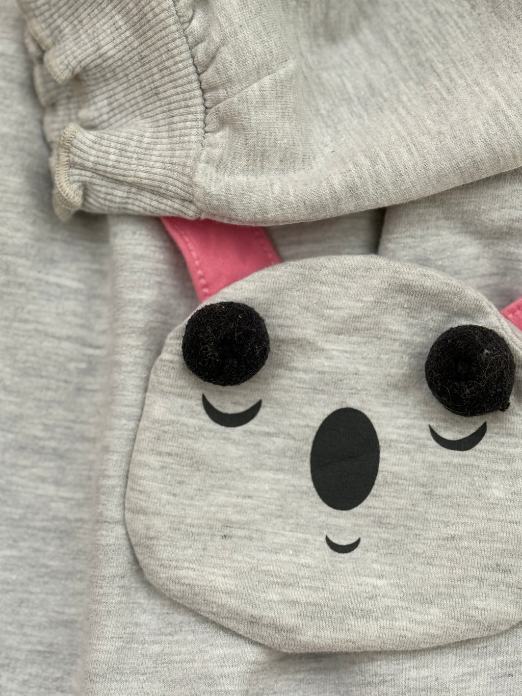 Girls Dress & Leggings Set with Mini Bag – Grey & Pink